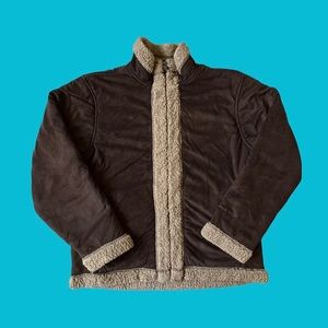 Woolrich Sweater Winter Fur Warm Brown Women Size Medium